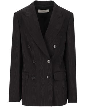 Dries Van Noten “Barrysta” Double-Breasted Blazer - Black