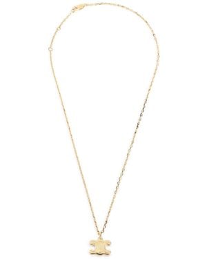 Celine Chunky Triomphe Necklace - Metallic