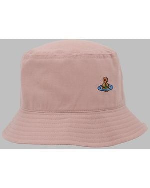 Vivienne Westwood Bucket Hat With Orb Logo - Pink