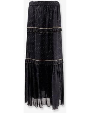 Isabel Marant Marant Etoile Volodia Polka-Dots Skirt - Black