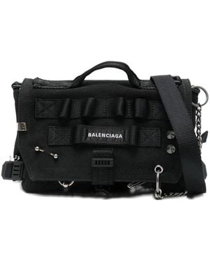 Balenciaga Army Small Crossbody Bag - Black