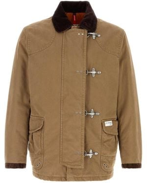 Fay Biscuit Cotton Padded Jacket - Brown