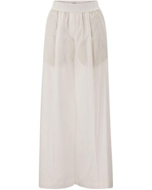 ボトムスその他 BRUNELLO CUCINELLI Relaxed light cotton trousers Brunello Cucinelli Relaxed Light Cotton Trousers in Blue | Lyst