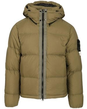 Stone Island Down Jacket - Green