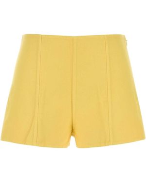 Prada Cotton Shorts - Yellow