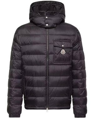 Moncler Verith Hooded Short Down Jacket - Gray