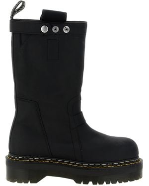 Rick Owens 'Quad Sole Pull On' Dr.Martens X Rickowens Boots - Black