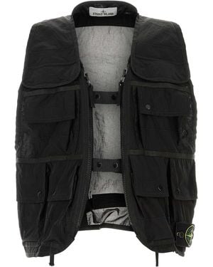 Stone Island Nylon Vest - Black