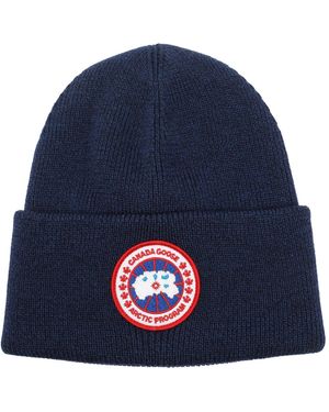 Canada Goose Arctic Toque Logo Hat - Blue