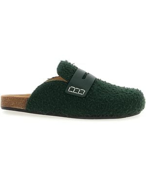 JW Anderson J.W.Anderson 'Felt Loafer' Mules - Green