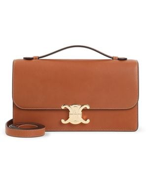 Celine Triomphe Medium Folio - Brown