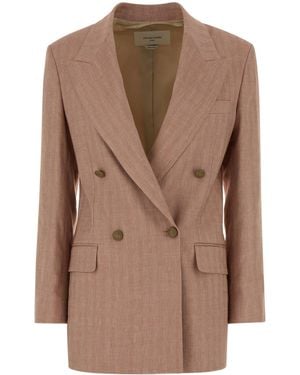 Jacob Cohen Giacca Doppiopetto Strutturata - Brown