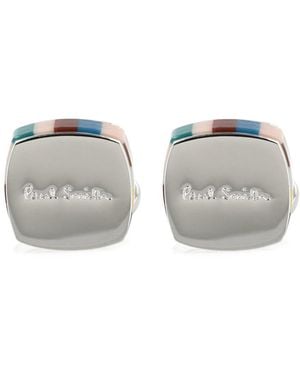 Paul Smith Cufflinks With Logo - Gray