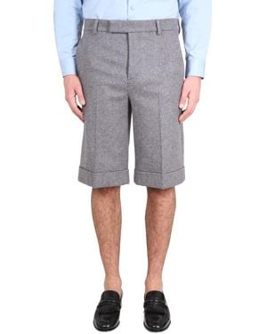 Gucci Melange Cloth Shorts - Gray