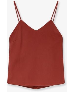 Max Mara Munghia Silk Top - Red