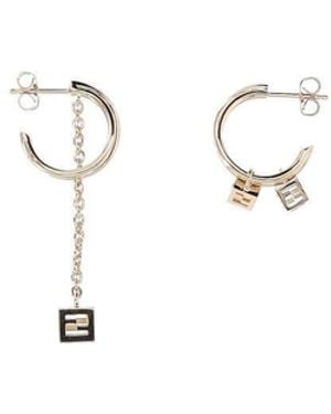 Fendi Pair Of Earrings - White