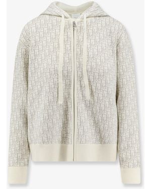 Dior Dior Dior Oblique Virgin Wool Cardigan - White