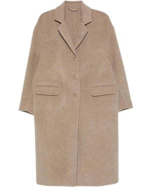Ermano Scervino Ermanno Scervino Single-Breasted Coat - Natural