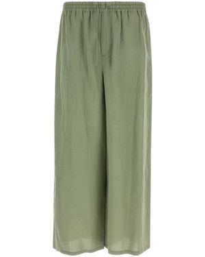Loewe Paula's Ibiza Viscose Blend Paula S Ibiza Wide-Leg Pant - Green