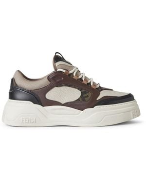 Fendi Force Leather Sneakers - Multicolor