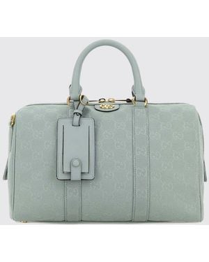 Gucci Ophidia Canvas Bag With Gg Jacquard Monogram - Green