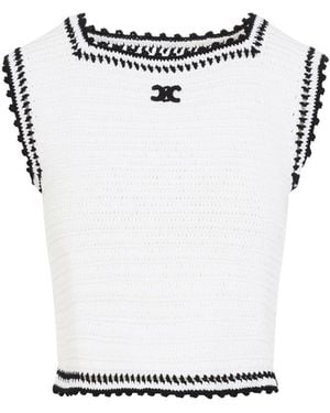 Celine Crochet Top - White