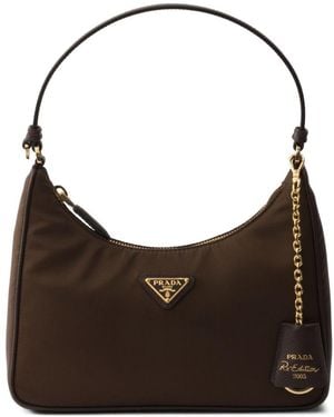 Prada Re-Edition 2005 Re-Nylon E Saffiano Mini Bag - Brown