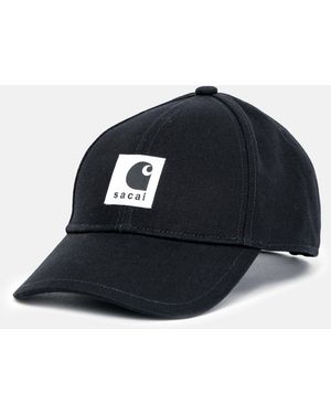 Sacai X Carhartt Duck Cap - Black