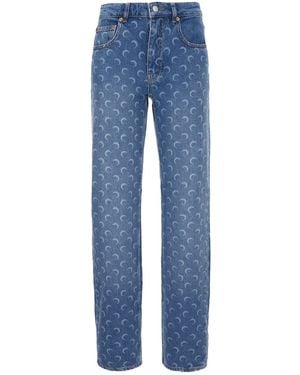 Marine Serre Clothing Jeans - Blue