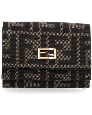 Fendi "Tube" Mini Trifold - Black