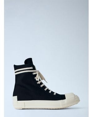 Rick Owens Drkshdw High-Top Canvas Sneakers - Blue