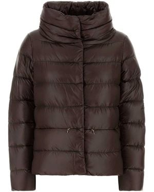 Herno Chocolate Nylon Down Jacket - Brown