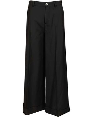 Celine Wool Gabardine Dock Pants - Black