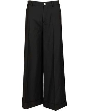 Celine Wool Gabardine Dock Pants - Black