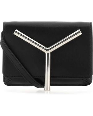 Y. Project Leather Mini Crossbody Bag - Black