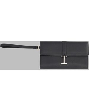 Tom Ford Leather Wallet - Gray