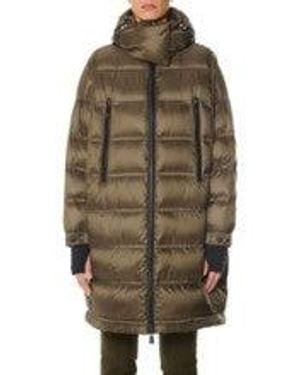 Moncler Coats - Brown