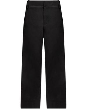 Jacquemus Straight-Leg Pants With Mid-Rise Waist - Black