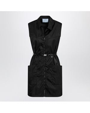Prada Short Renylon Dress - Black