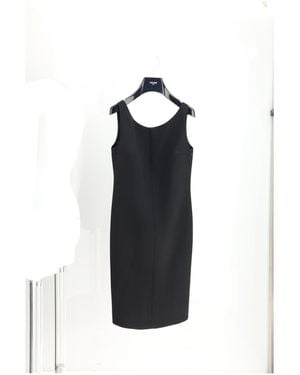 Celine Robe Crayon Dos Plongeant - Black
