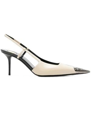 Saint Laurent Neutrals Shoes - White