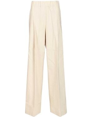 Dries Van Noten Striped Pants - Natural