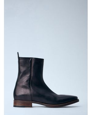 Acne Studios Leather Ankle Boots - Blue