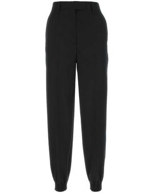 Prada Wool Sweatpants - Black