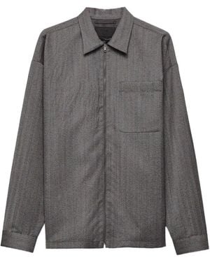 Prada Wool Shirt Jacket - Gray