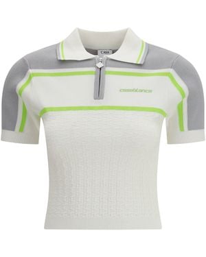 CASABLANCA Tennis Polo Shirt - Green