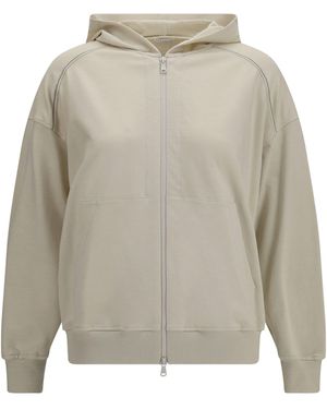 Brunello Cucinelli Cotton Hoodie - White