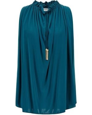 Balmain 'Pompon Catene' Top - Blue
