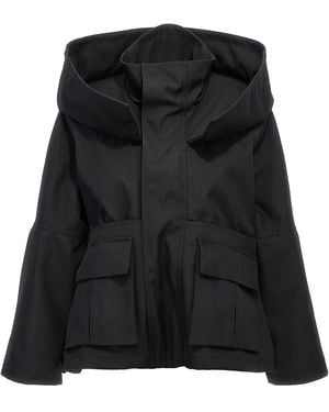Balenciaga Quilted Oversized Canvas Jacket - Black