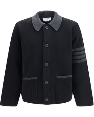 Thom Browne 4-Bar Cotton Piqué Jacket - Blue